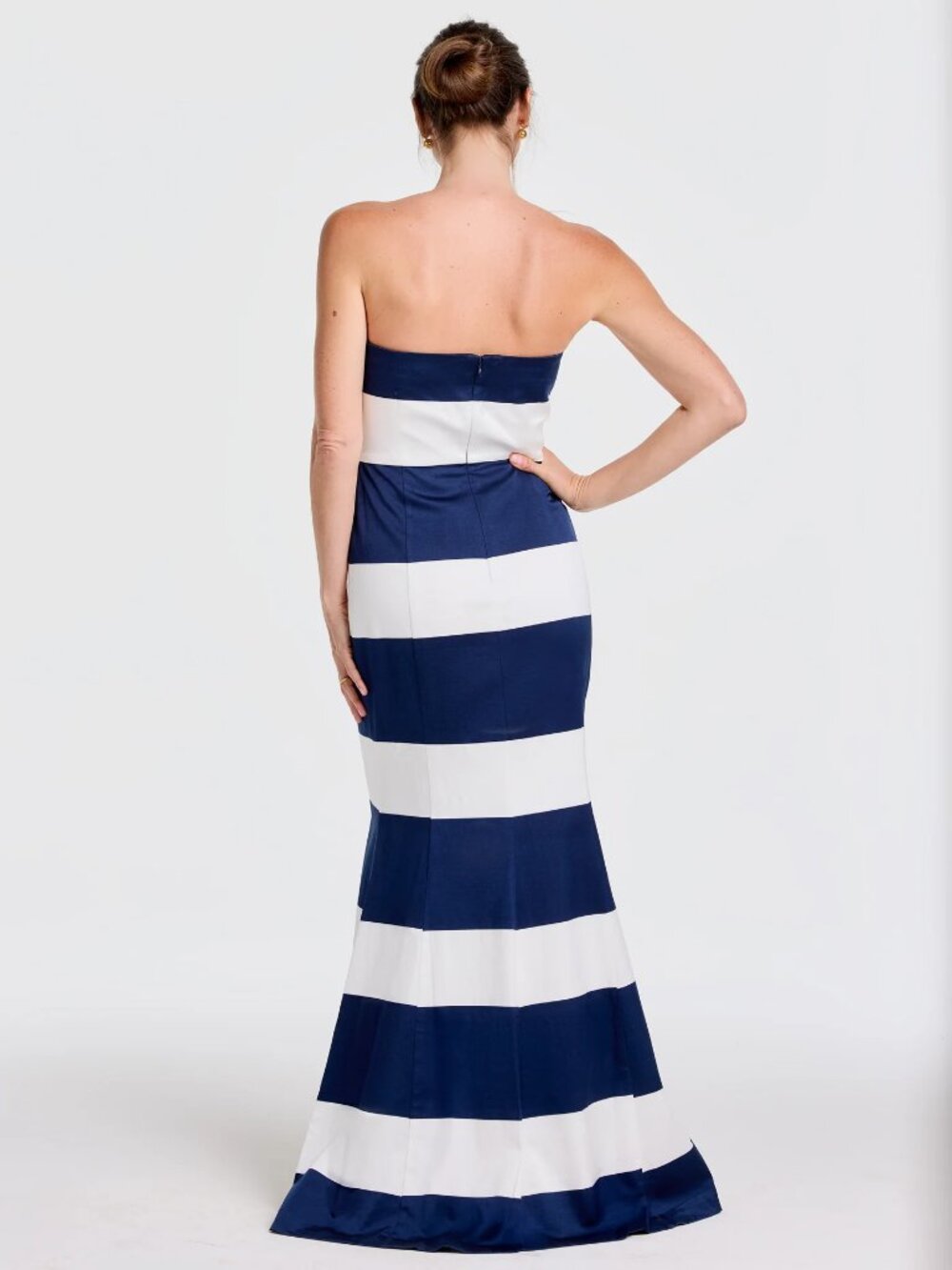 J. McLaughlin Ashley Dress in Mega Mariner Stripe - Picture 3 of 3